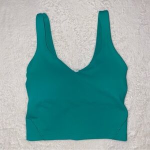 Lululemon Align Tank Built‎ in Sports bra Size 2 green activewear workout